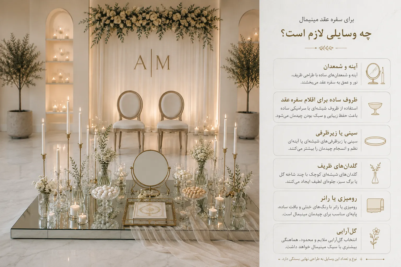 سفره عقد مینیمال